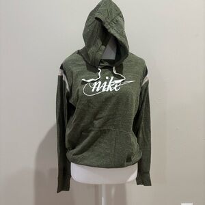 Nike Green Hoodie with White Logo